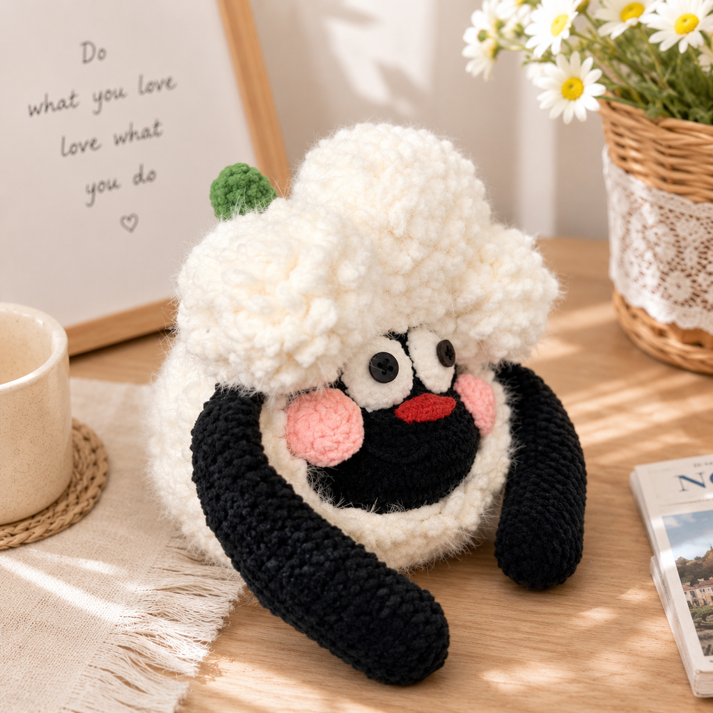 Charcoal Baa-Crochet Pattern
