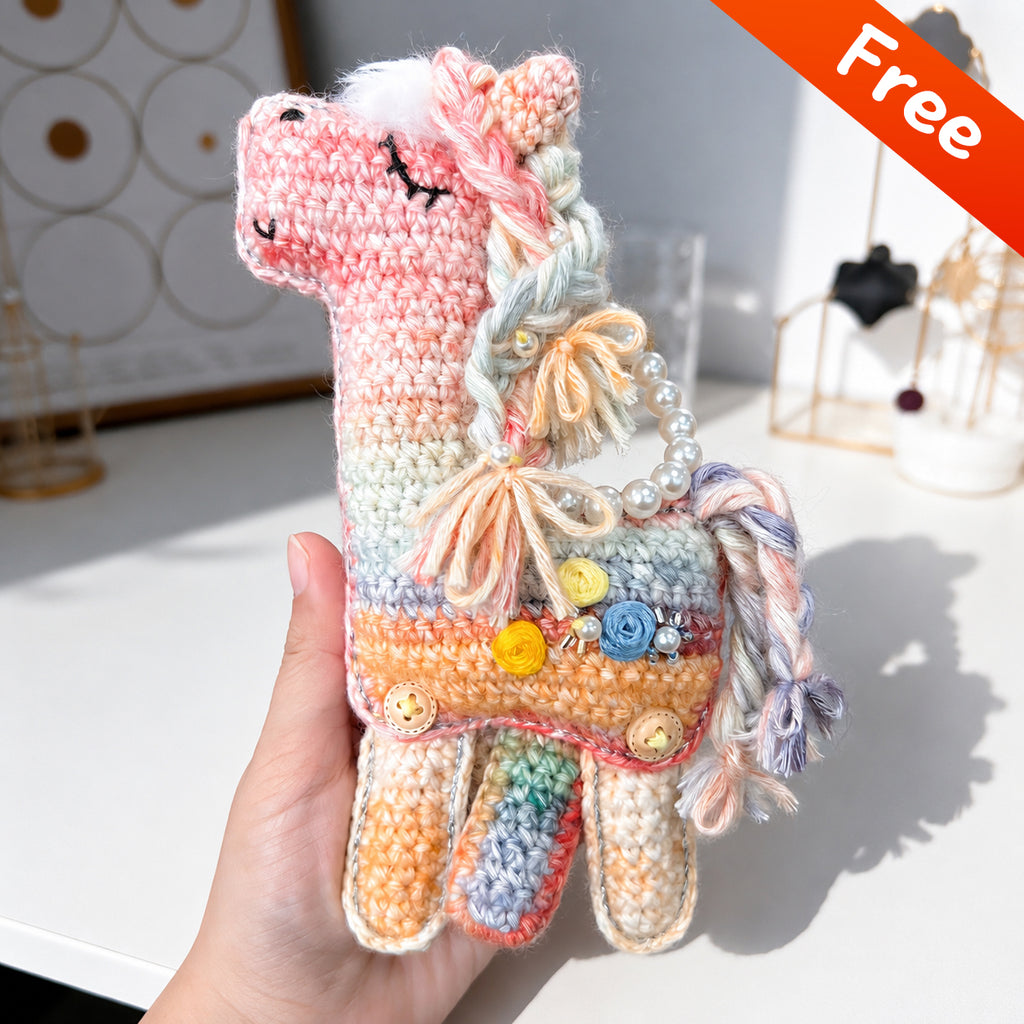 Rainbow Horse - crochet pattern