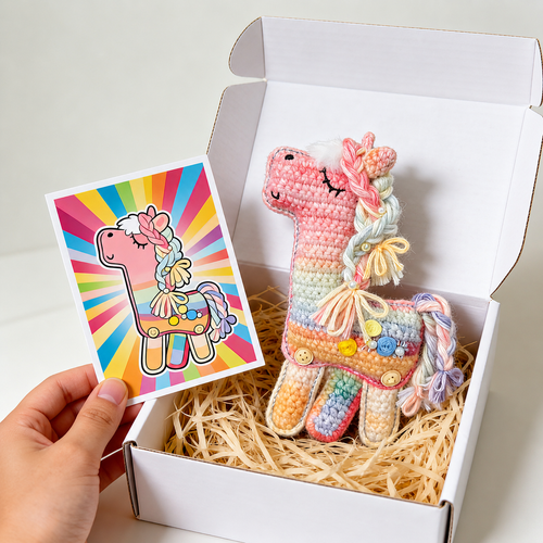 Rainbow Horse - crochet pattern